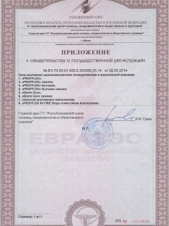 2015.03.25 Гулькевичи - Приложение к сертификату, Профили поливинилхлоридные системы Rehau.